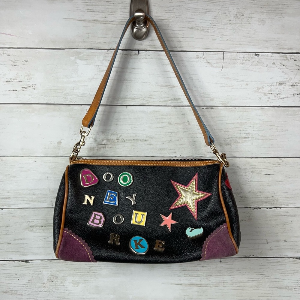 Vintage Dooney & Bourke Y2K Charm Colorful Leather Shoulder Bag